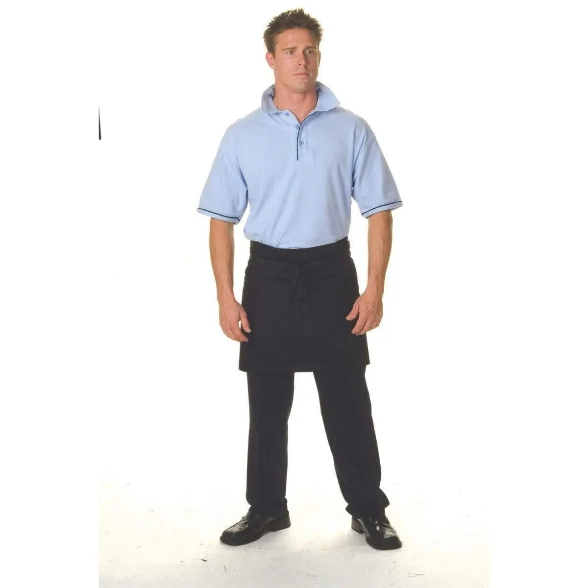 Dnc Workwear Polyester Cotton Short Apron With Pocket - 2111 Metro Workwear.
